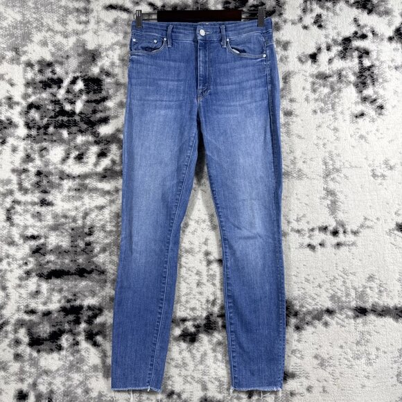 Mother High Waisted Looker Jeans Womens Size 27 Medium Wash Stretch Smart Cookie - Picture 1 of 16